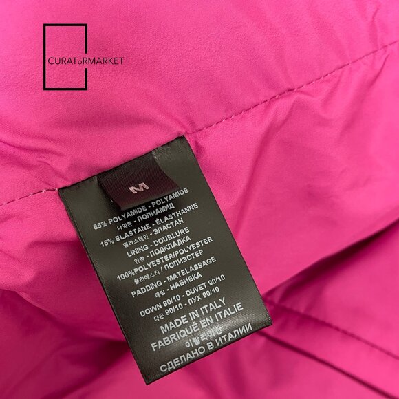 Vetements: RARE Pink Crushed Velvet Down Padded Puffer Unisex Jacket FW22 - Picture 11 of 16